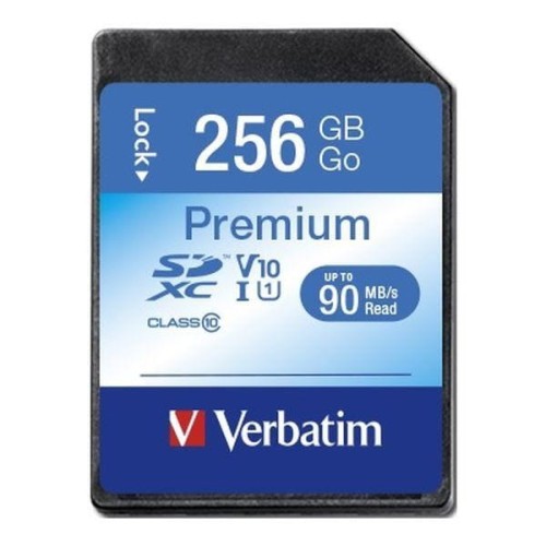Karta pamięci SDXC Verbatim Premium U1 256GB (90 MB/s) Class 10 UHS-1 V10 - 2094586