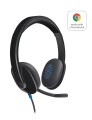 Słuchawki z mikrofonem Logitech H540 USB czarne - 2019386