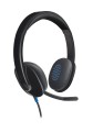 Słuchawki z mikrofonem Logitech H540 USB czarne - 2094687