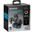 Słuchawki z mikrofonem Defender CyberDots 250 bezprzewodowe Bluetooth TWS czarne - 1159403