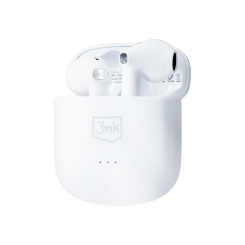 Słuchawki z mikrofonem 3mk MovePods Bluetooth białe - 2094702