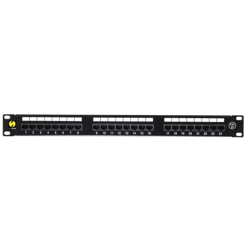 Patch panel 19'' Netrack 24-porty kat. 5e UTP, z półką - 2095032