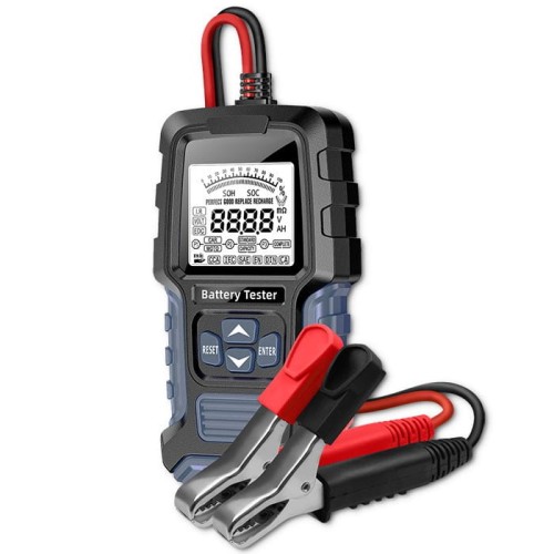 Tester cyfrowy Qoltec akumulatora z wyświetlaczem LCD | 12V | 24V | 3Ah-400Ah - 2087331