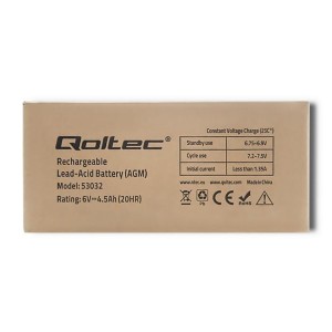 Akumulator AGM Qoltec 6V | 4.5Ah