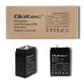 Akumulator AGM Qoltec 6V | 4.5Ah - 1402729