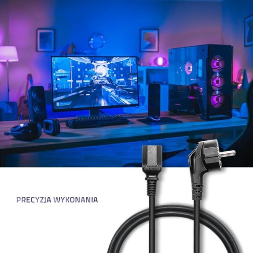 Kabel zasilający Qoltec SCHUKO/C13 | 1,5m - 1379725