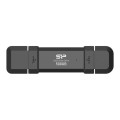 Dysk zewnętrzny SSD Silicon Power DS72 500GB USB-A USB-C 1050/850 MB/s Czarny - 2043267