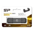 Dysk zewnętrzny SSD Silicon Power DS72 500GB USB-A USB-C 1050/850 MB/s Czarny - 2043270