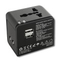 Adapter uniwersalny podróżny Qoltec 10,5W 5V 2,1A, 2xUSB 2.0 - 1363043