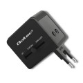 Adapter uniwersalny podróżny Qoltec 10,5W 5V 2,1A, 2xUSB 2.0 - 1363044