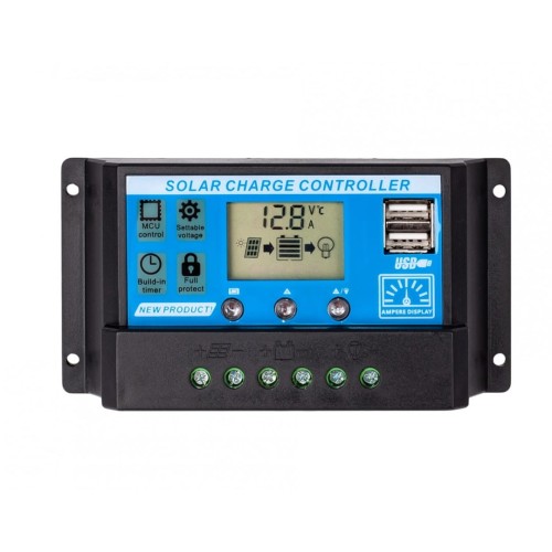 Regulator solarny SOL PWM 10A + 2xUSB - 1203212