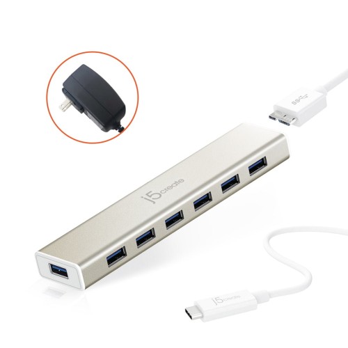 USB-C 7- PORT HUB - EU/UK/ - 2094634