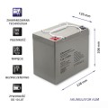 Akumulator AGM Qoltec 12V | 55Ah - 1135668