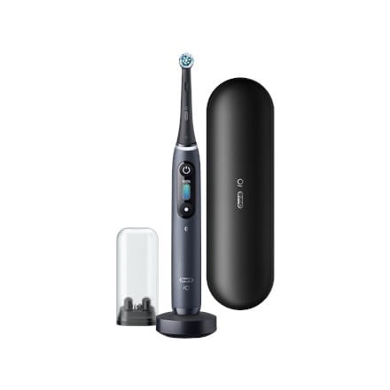 Elektryczna szczoteczka do zębów Oral-B Seria iO 8N Akumulator Dla dorosłych Liczba główek szczoteczki w zestawie 1 Liczba trybów szczotkowania zębów 6 Czarny onyks - 2109201