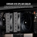 Corsair AF ELITE A115 Procesor Chłodnica powietrza 14 cm Czarny 1 szt. - 2115058