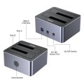 UNITEK STACJA KLONUJĄCA DYSKI 2X SATA 2,5"/3,5" USB 5GBPS - 2118287