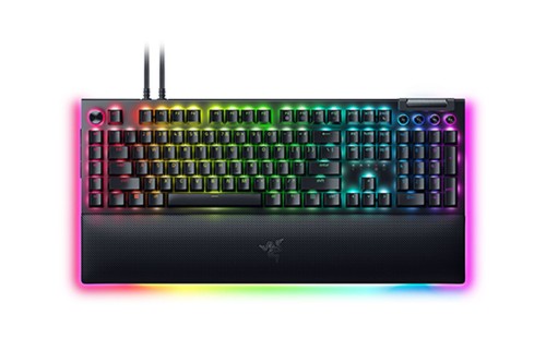 Klawiatura do gier Razer BlackWidow V4 Pro, żółty przełącznik, USB, układ DE - 2126352