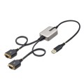 2-PORT USB SERIAL ADAPTER/TO DUAL DB9 RS232 ADAPTER - 2130070