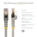7M CAT6A ETHERNET CABLE GREY/GREY - SHIELDED COPPER WIRE - 2131883
