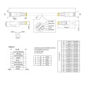 7M CAT6A ETHERNET CABLE GREY/GREY - SHIELDED COPPER WIRE - 2131887