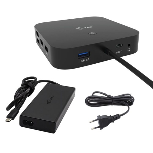 I-TEC USB-C HDMI Dual DP Docking Station with Power Delivery 100 W + i-tec Universal Charger 112 W - 2142927