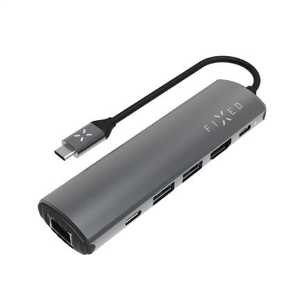 Poprawiono | 6-portowy USB-C HUB Pro do laptopów i tabletów - 2143145