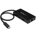 3PT USB 3.0 HUB - USB-C + GBE/HOST CONNECTOR-USB TYPE-C HUB - 2162864