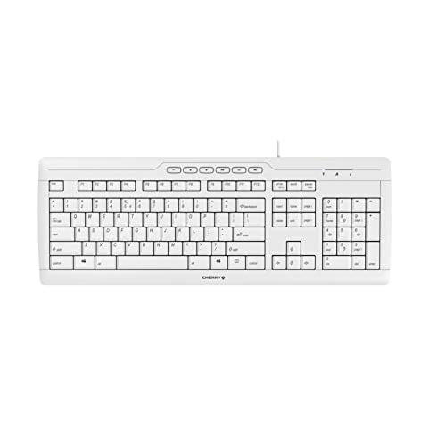 CHERRY STREAM KEYBOARD US/ENGLISH W/EURO SYM WHITE-GRAY - 2163993
