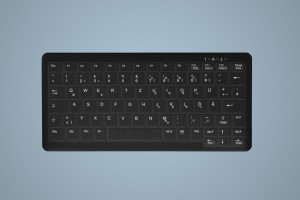 HYGIENE MINI NOTEBOOK STYLE/KEYBOARD SEALED USB BLACK