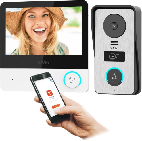 WIDEODOMOFON VIRONE VDP-67 FullHD, czytnik RFID, TUYA - 1928141