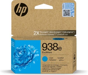 HP 938E EVOMORE CYAN/ORIGINAL INK CARTRIDGE