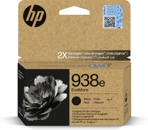 HP 938E EVOMORE BLACK/ORIGINAL INK CARTRIDGE