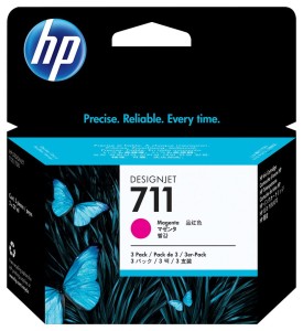 INK CARTRIDGE NO 711/MAGENTA 3 PACK 29 ML
