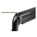 DUAL MONITOR GAS SPRING MOUNT/ERGO CROSSBAR HANDLE FULL MOTION - 2181544