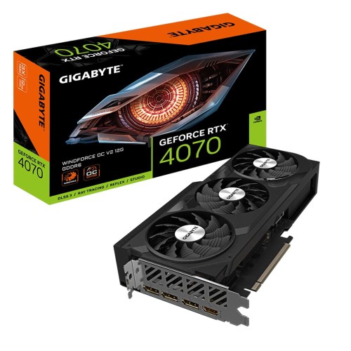 Karta VGA Gigabyte GeForce RTX 4070 WINDFORCE OC V2 12G 12GB GDDR6 192bit HDMI+3xDP PCIe4.0 - 2184228