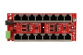 EXTRALINK aktywny PoE injector 8 portowy gigabit 802.3af/at tryb A - 2185343