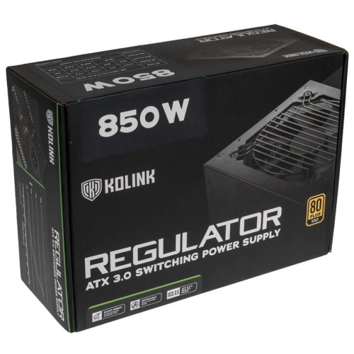 Kolink Regulator 80 PLUS Gold PSU, ATX 3.0, PCIe 5.0, modular - 850 Watts - 2185715