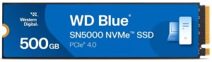 Dysk SSD WD Blue SN5000 500GB M.2 2280 PCIe NVMe (5000/4000 MB/s) WDS500G4B0E