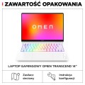 HP OMEN 14-fb0030nw Ultra 9 185H 14,0"2.8K OLED 400nits 120Hz 32GB DDR5 SSD1TB RTX 4070 8GB Cam1080p Win11 2Y Ceramic White - 2141823