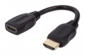 MANHATTAN PRZEDŁUŻACZ KABEL HDMI-HDMI 2.0 M/F 20CM - 2129796