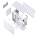 Jonsbo D41 MESH Screen ATX Gehäuse, Tempered Glass - weiß - 2157430