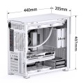 Jonsbo D41 MESH Screen ATX Gehäuse, Tempered Glass - weiß - 2157424