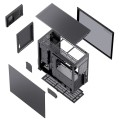 Obudowa Jonsbo D41 MESH Screen ATX, szkło hartowane - czarna - 2157104