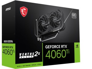 Karta VGA MSI GeForce RTX 4060 Ti 8G VENTUS 2X BLACK E1 OC 8GB GDDR6 128bit HDMI+3xDP PCIe4.0