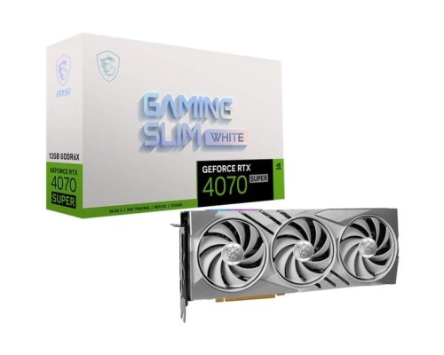 Karta graficzna MSI GeForce RTX 4070 SUPER 12GB GAMING SLIM WHITE - 2184529
