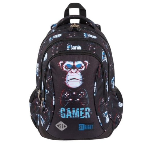Plecak 3-komorowy STRIGHT BP-26 Blue gamer - 2113368