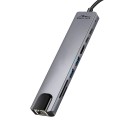 Stacja dokująca USB-C Media-Tech 8 in 1 GIGA LAN HUB MT5046 - 2163115