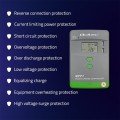 Regulator ładowania MPPT Qoltec solarny z czujnikiem temperatury 20A | 12V / 24V | LCD | 2 x USB - 2123336