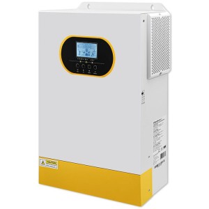 Inwerter solarny Qoltec hybrydowy Off-Grid 6.2kVA | 6.2kW | 120A | MPPT | LCD | BMS | Sinus