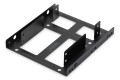 Ramka montażowa DIGITUS SSD/HDD 2x 2.5" do 3.5" (ATA/SATA) czarna - 2191940